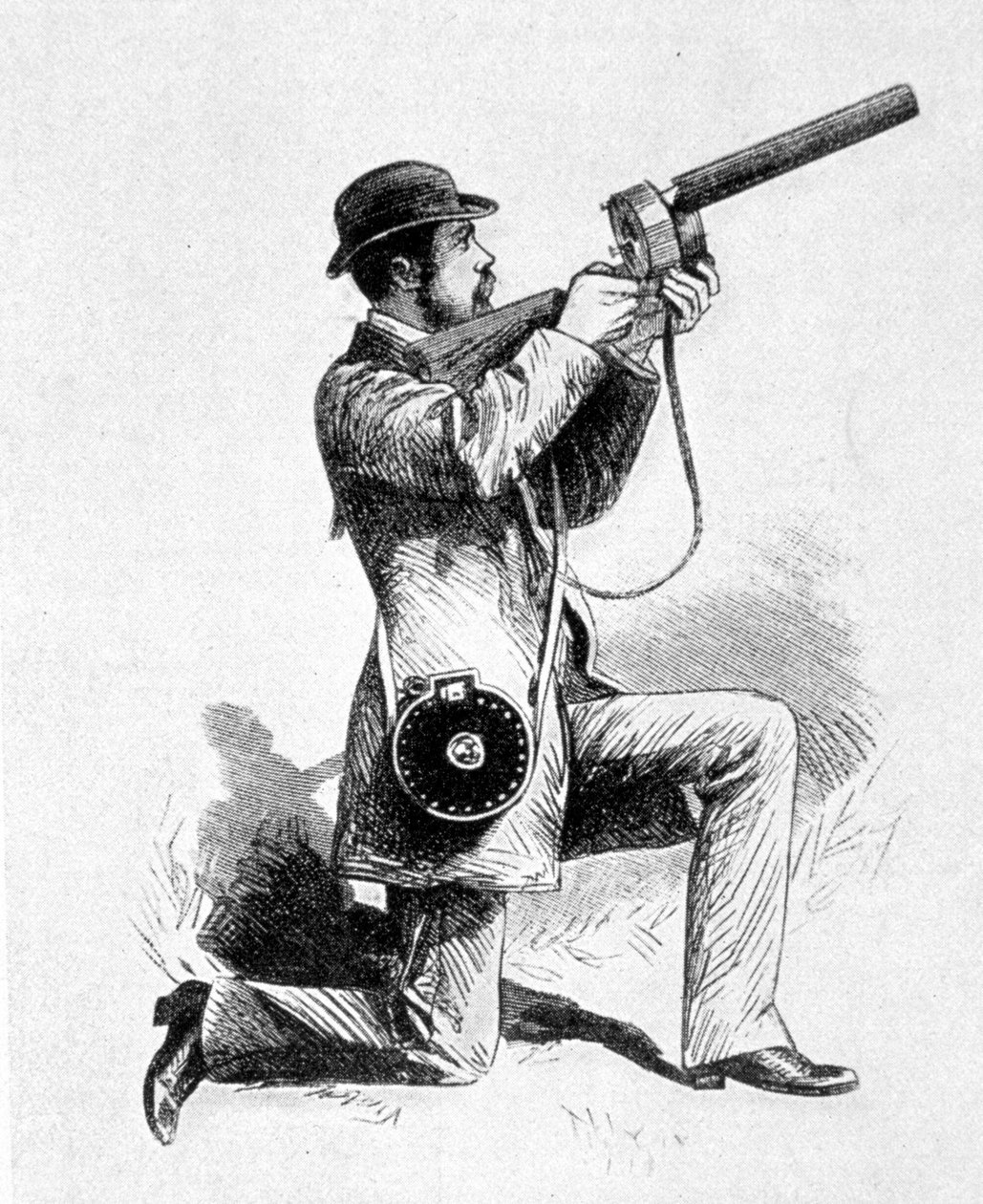 Cómo se usó el rifle de Etienne Jules (Etienne-Jules) Marey para fotografiar aves. de Unknown artist