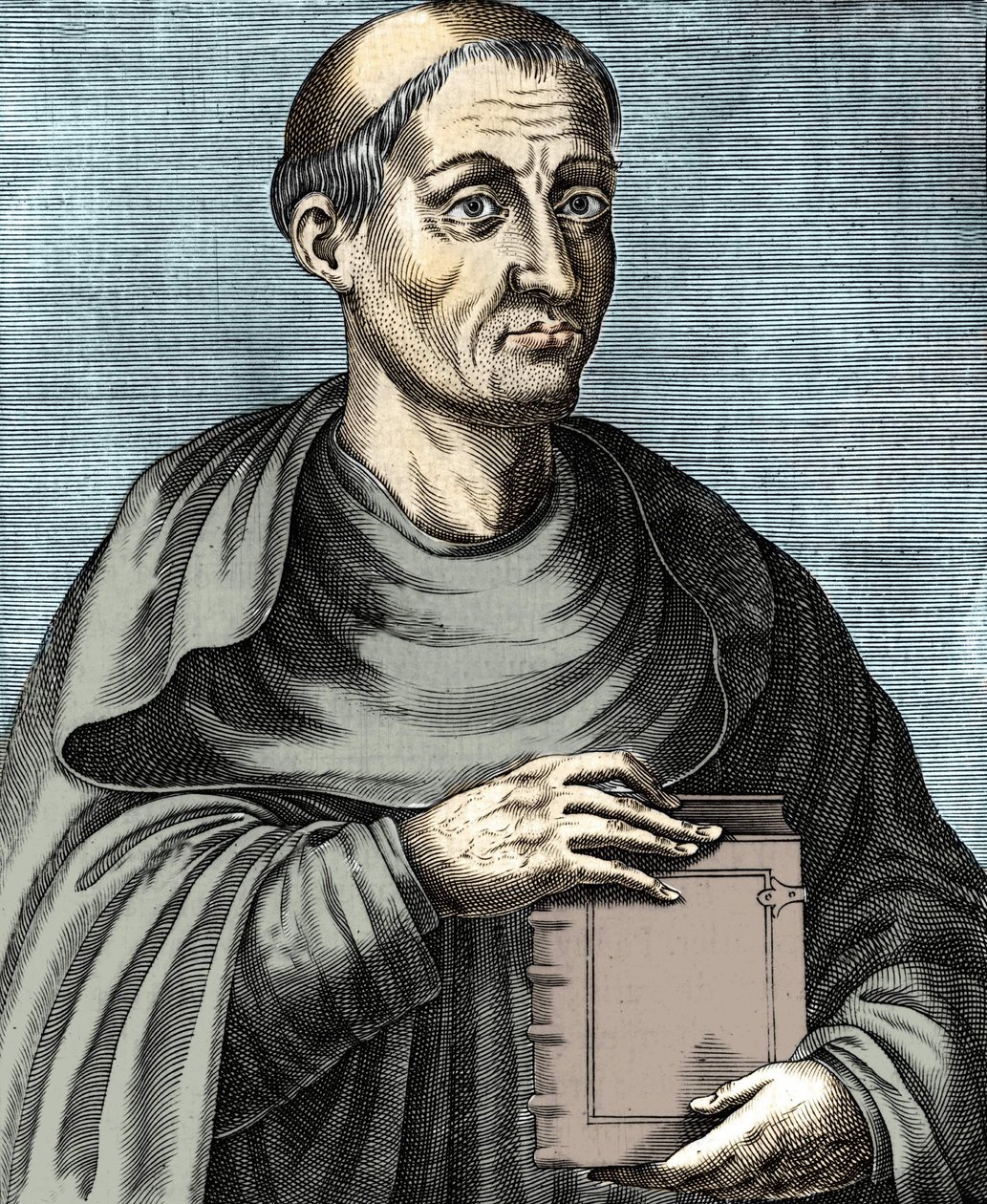 Hugues de Saint Victor. Teólogo y filósofo francés. Siglo XII. Grabado del siglo XVII de Unknown artist