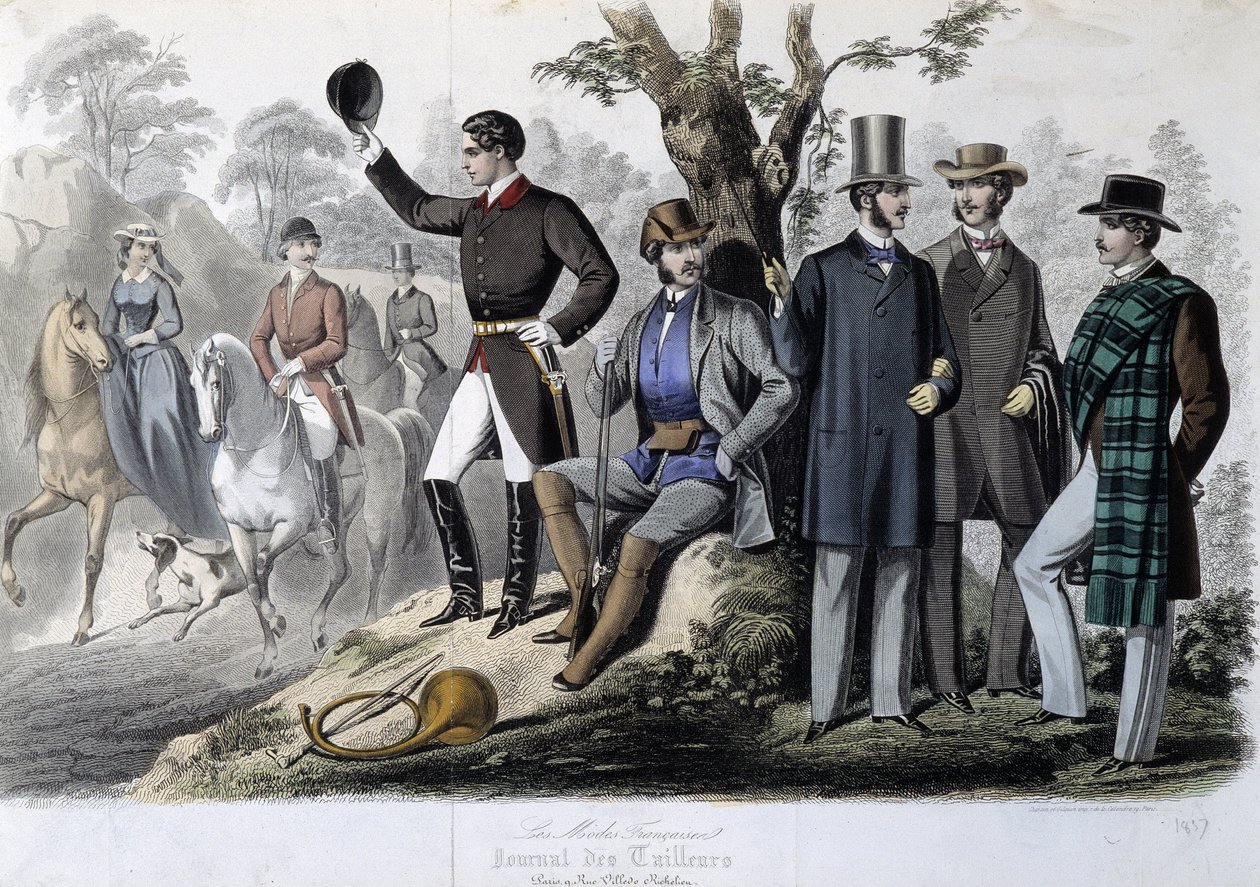 Trajes de caza, "Le Journal des tailors" de Unknown artist