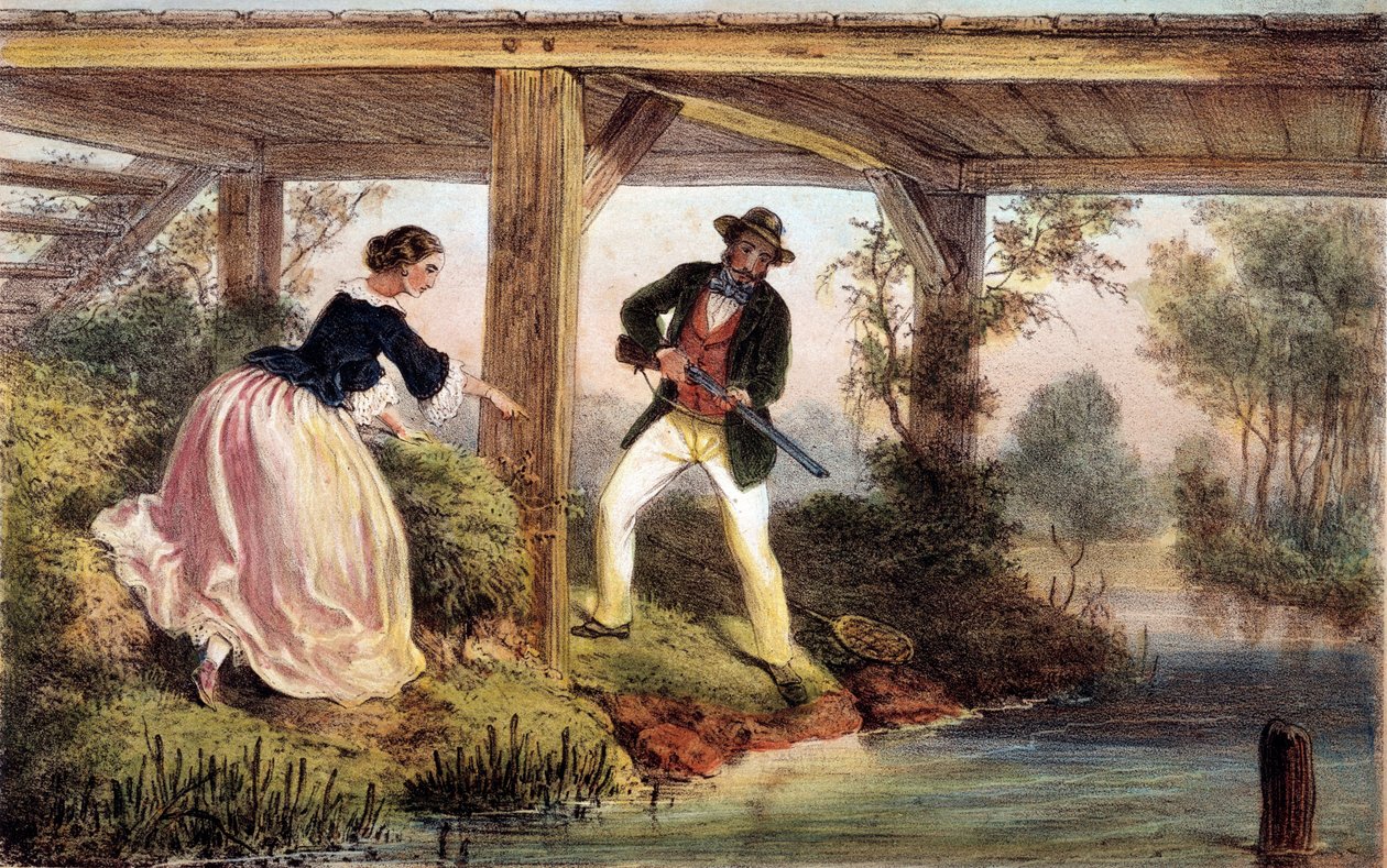 Caza de lucios en Inglaterra de Unknown artist