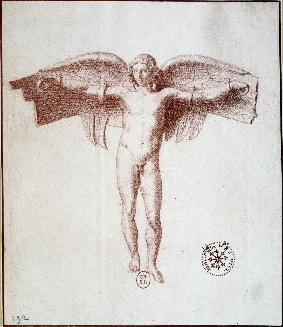 Ícaro Ícaro - dibujo de sangre de Unknown artist