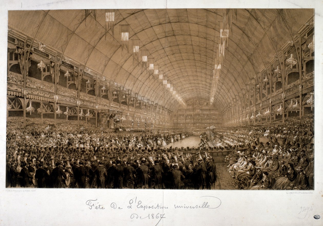 Ilustración que representa la Exposición Internacional de 1867 (Exposition Universelle d