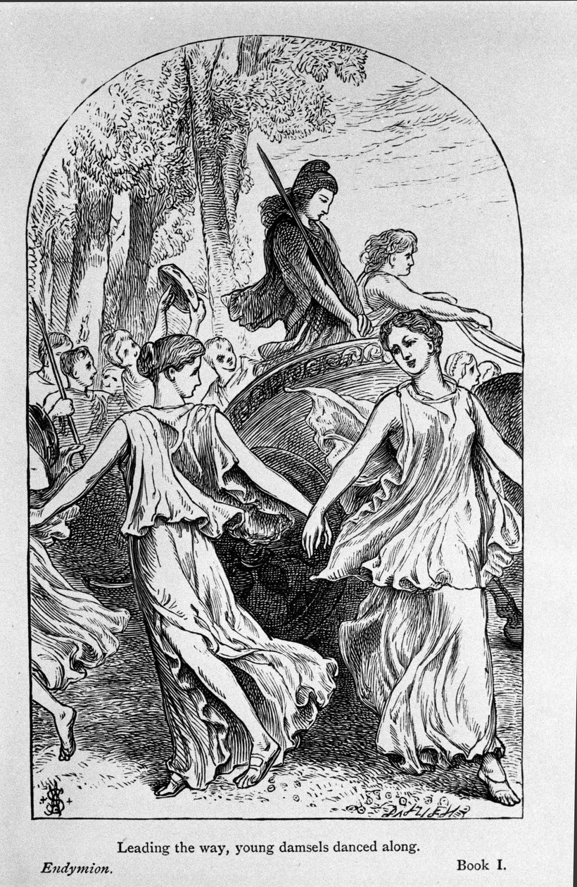 Ilustración para “Endymion” del poeta John Keats (1795-1821) siglo XIX de Unknown artist