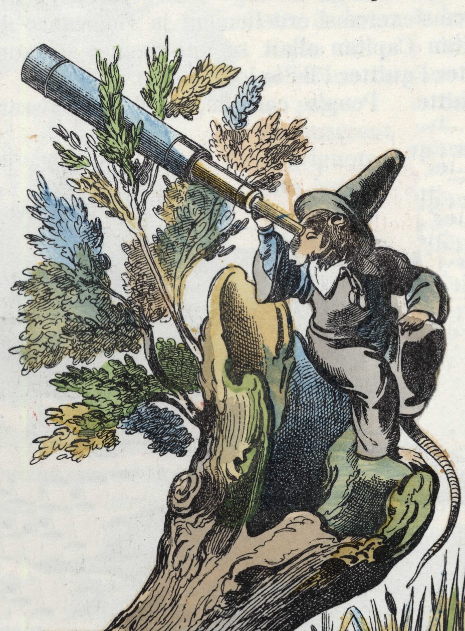 Ilustración del cuento "El terrible Raminagrobis y los ratones". En "Cuentos del hogar para los pequeños". Grabado anónimo del siglo XIX. de Unknown artist