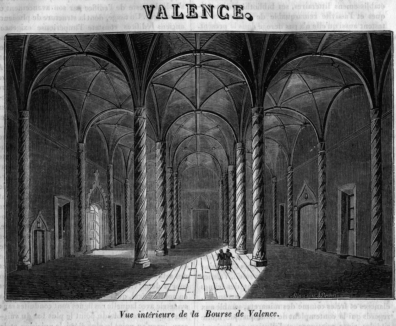 Vista interna de la Bolsa de Valencia en el siglo XIX de Unknown artist