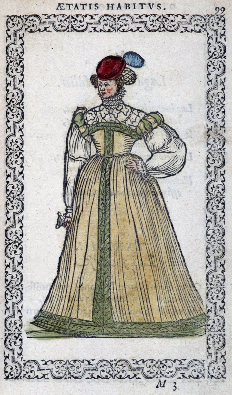 Mujer italiana - en “Habits et effigies” por Jean Sulperius de Unknown artist
