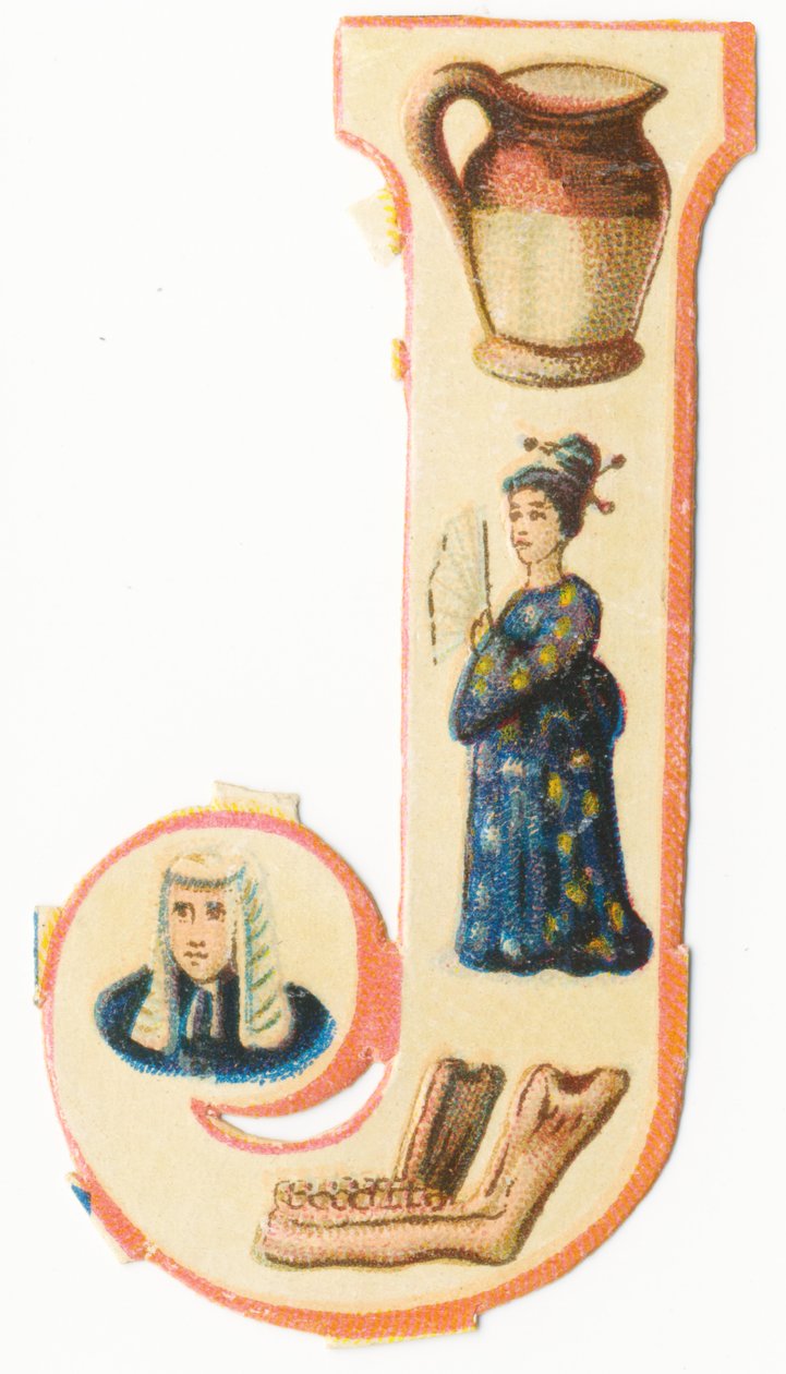 J: jarra, japonés, mandíbula, juez de Unknown artist