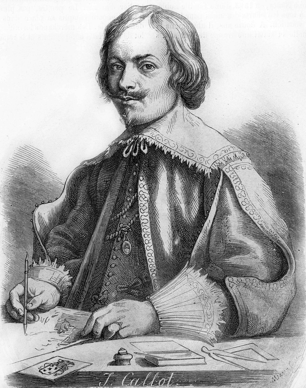 Jacques Callot, caricaturista y grabador francés de Unknown artist