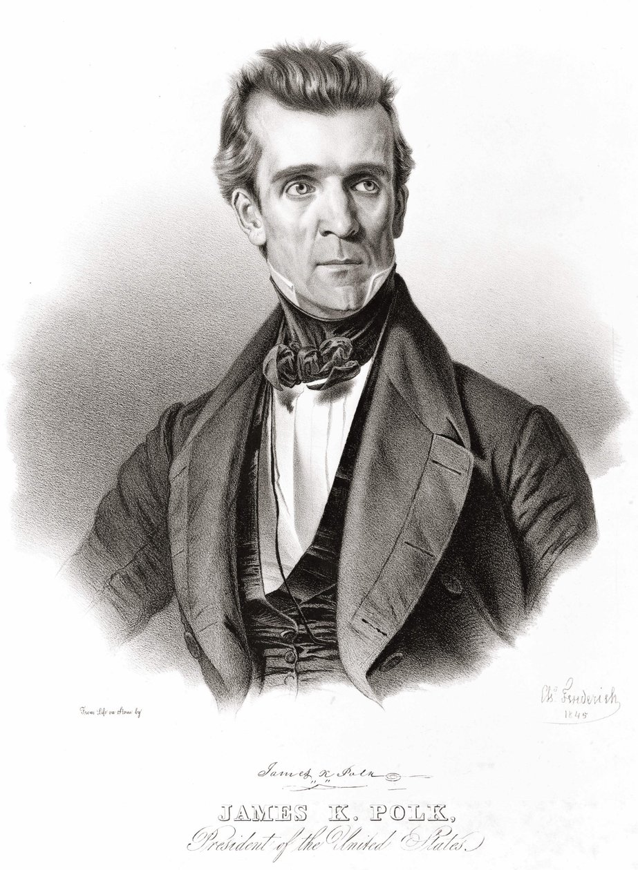 James K. Polk, Presidente de los Estados Unidos de Unknown artist