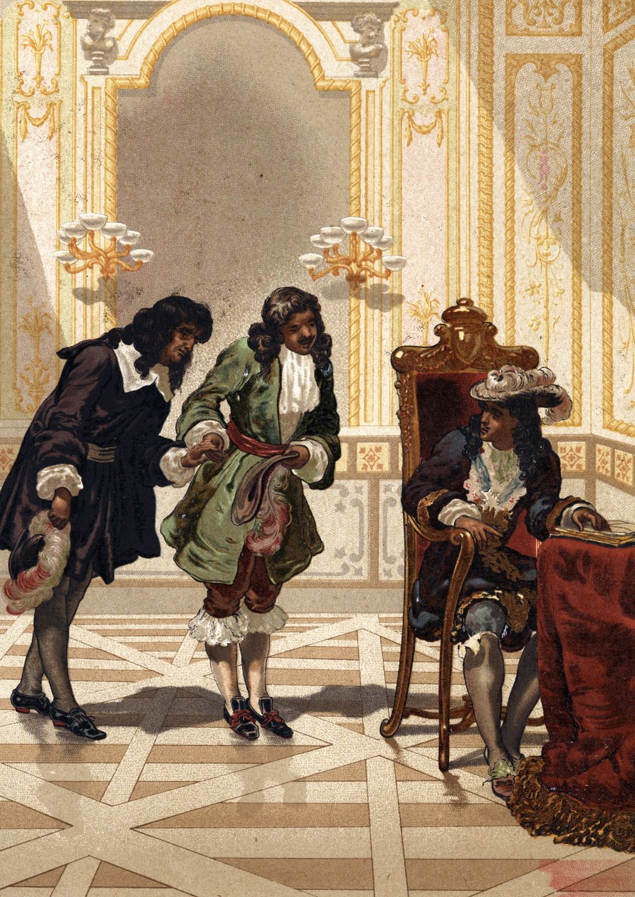 Jean Baptiste (Jean-Baptiste) Colbert (1619-1683) presenta a Jean Dominique Cassini (1625-1712), astrónomo francés. después de “La Ciencia y sus Hombres” por Louis Figuier. Barcelona 1881 de Unknown artist
