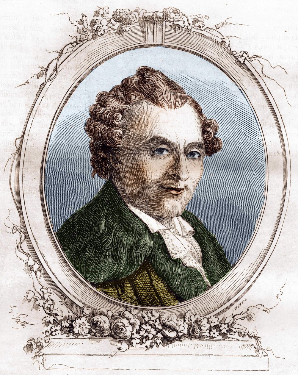 Jean Michel Sedaine. Dramaturgo francés (1719-1797) de Unknown artist
