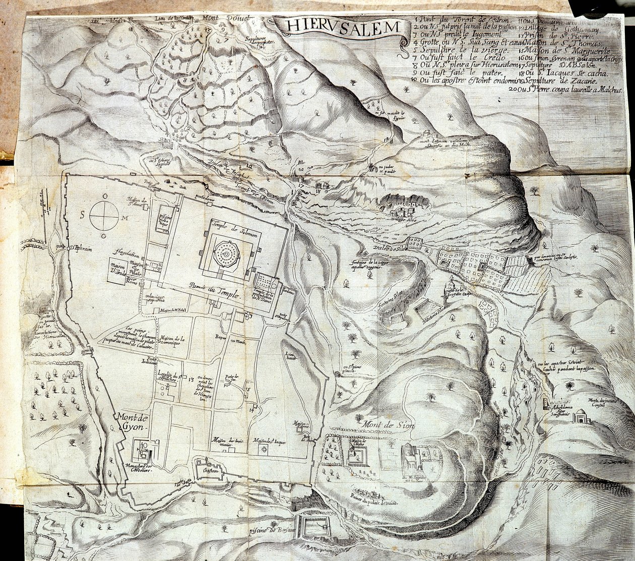 Jerusalén - en “Viaje del Levante hecho por orden del rey en el año 1621”, editado en 1629 de Unknown artist