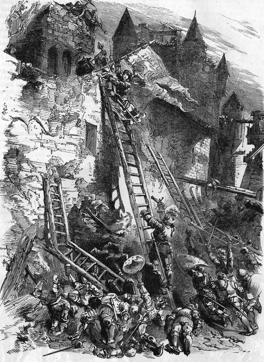 Juana de Arco en el ataque de Tournelles el 7 de mayo de Unknown artist