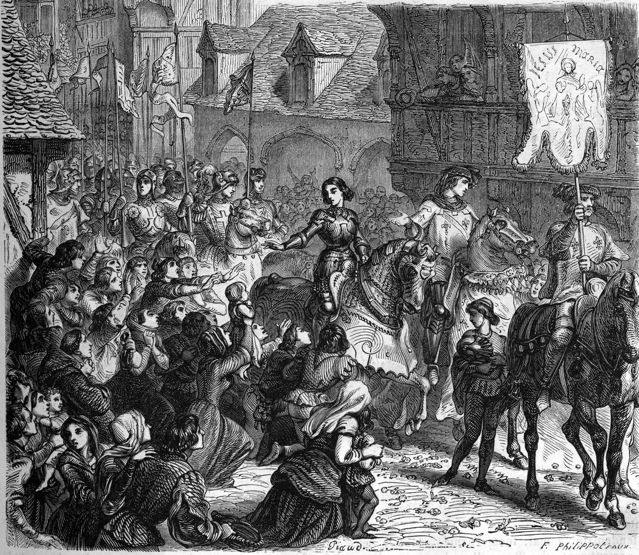 Juana de Arco entró en Orleans el 29 de abril de 1429. de Unknown artist