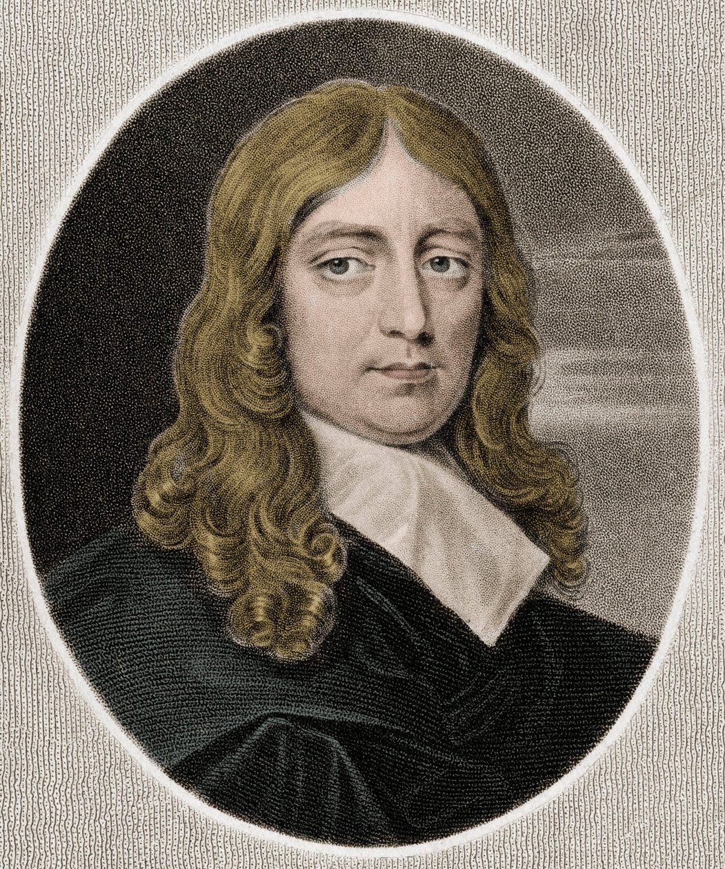 John Milton 1608-1674 - grabado - siglo XIX de Unknown artist