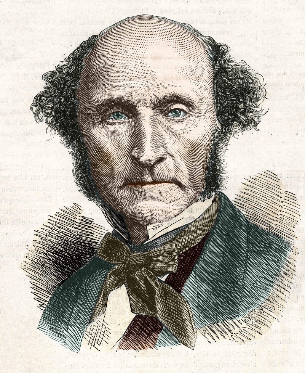 John Stuart Mill (1806 - 1873), filósofo y economista británico. de Unknown artist