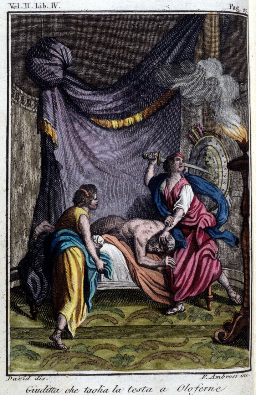 Judith corta la cabeza de Holoferne. de Unknown Artist