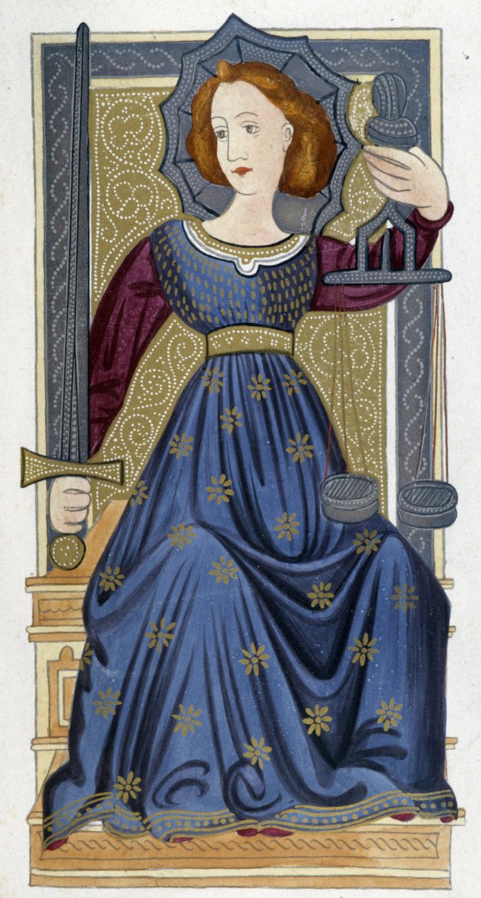 Justicia - Facsímil de una iluminación de Unknown artist
