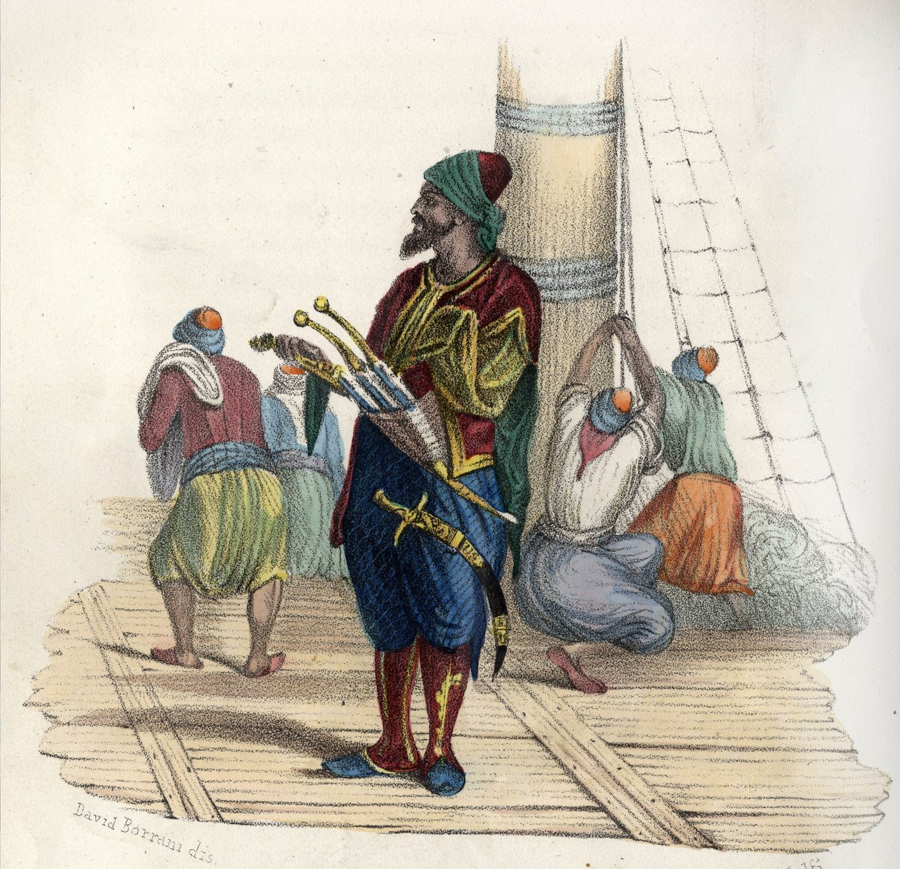 Khayr al-Din (v. 1476-1546), conocido como Barbarroja II, corsario turco. Fundador del estado de Argel en el siglo XVI. en “L