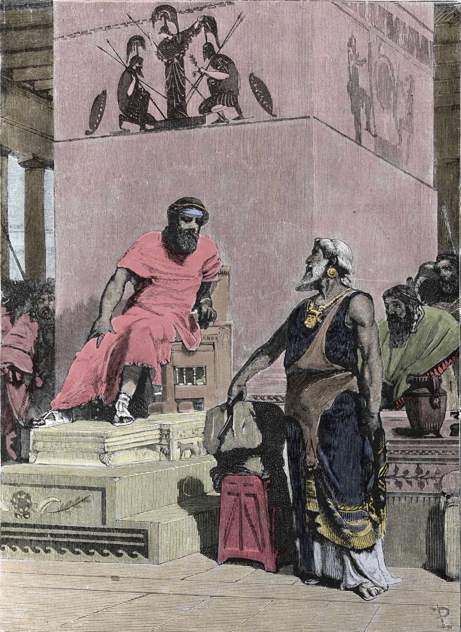 Rey Tarquinio el Viejo, de origen etrusco de Unknown artist