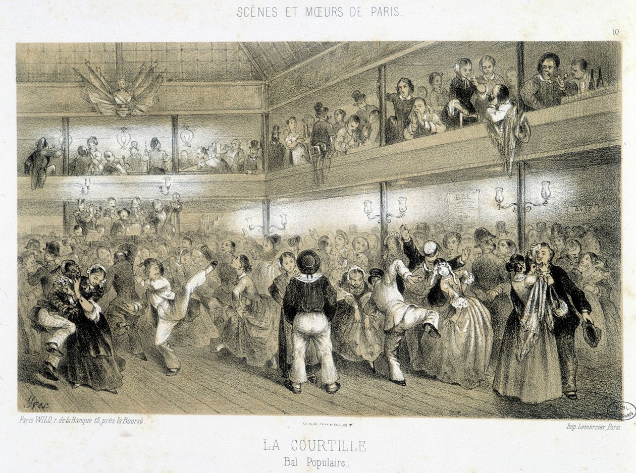 La Courtille: baile popular - siglo XIX de Unknown artist