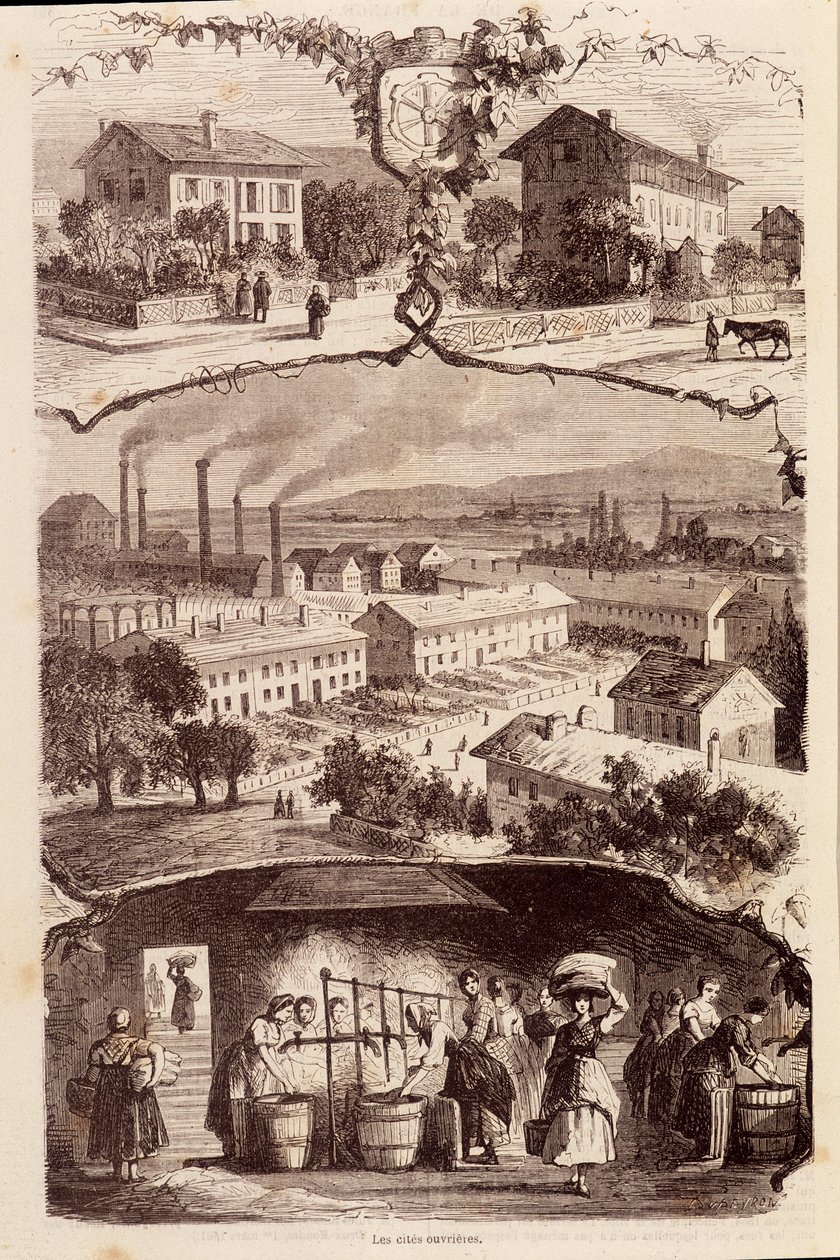 Ciudades laborales en Francia en el siglo XIX de Unknown artist