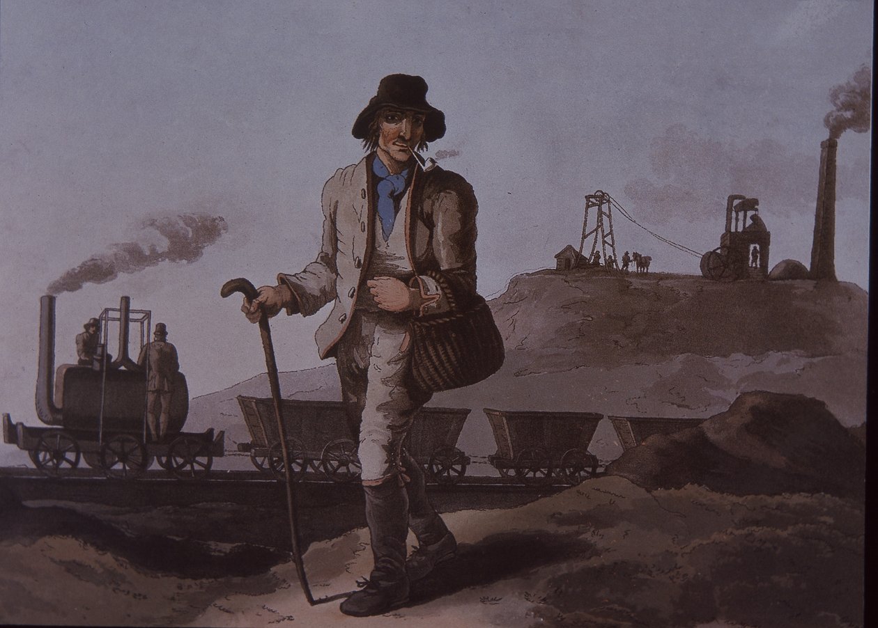 Trabajador, primera revolución industrial, principios del siglo XIX de Unknown artist