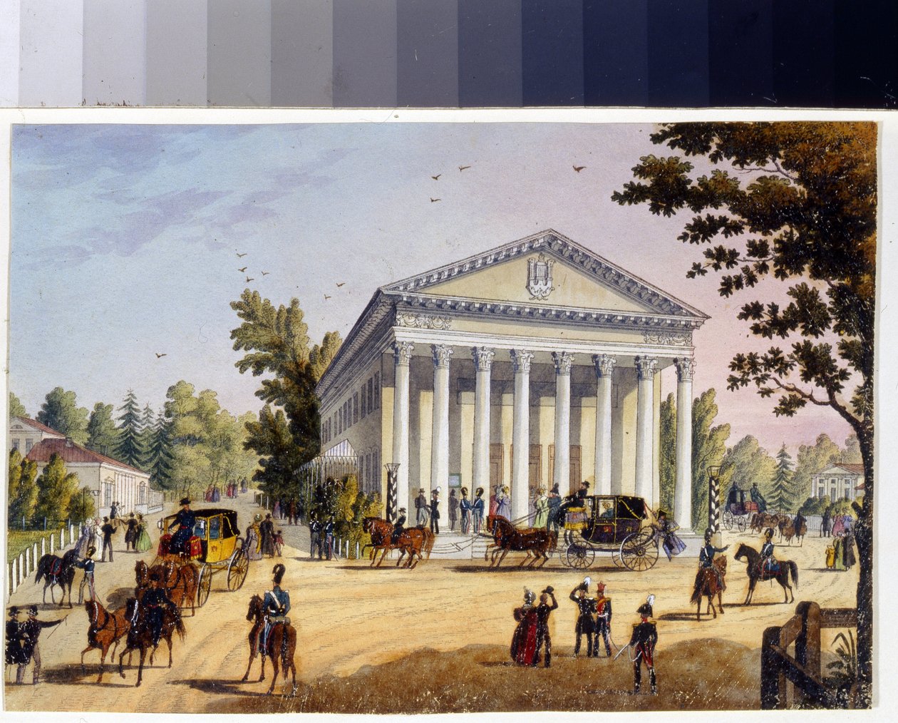 El teatro de verano en la isla de Kamenny en San Petersburgo (Álbum de Marie Taglioni de Unknown artist