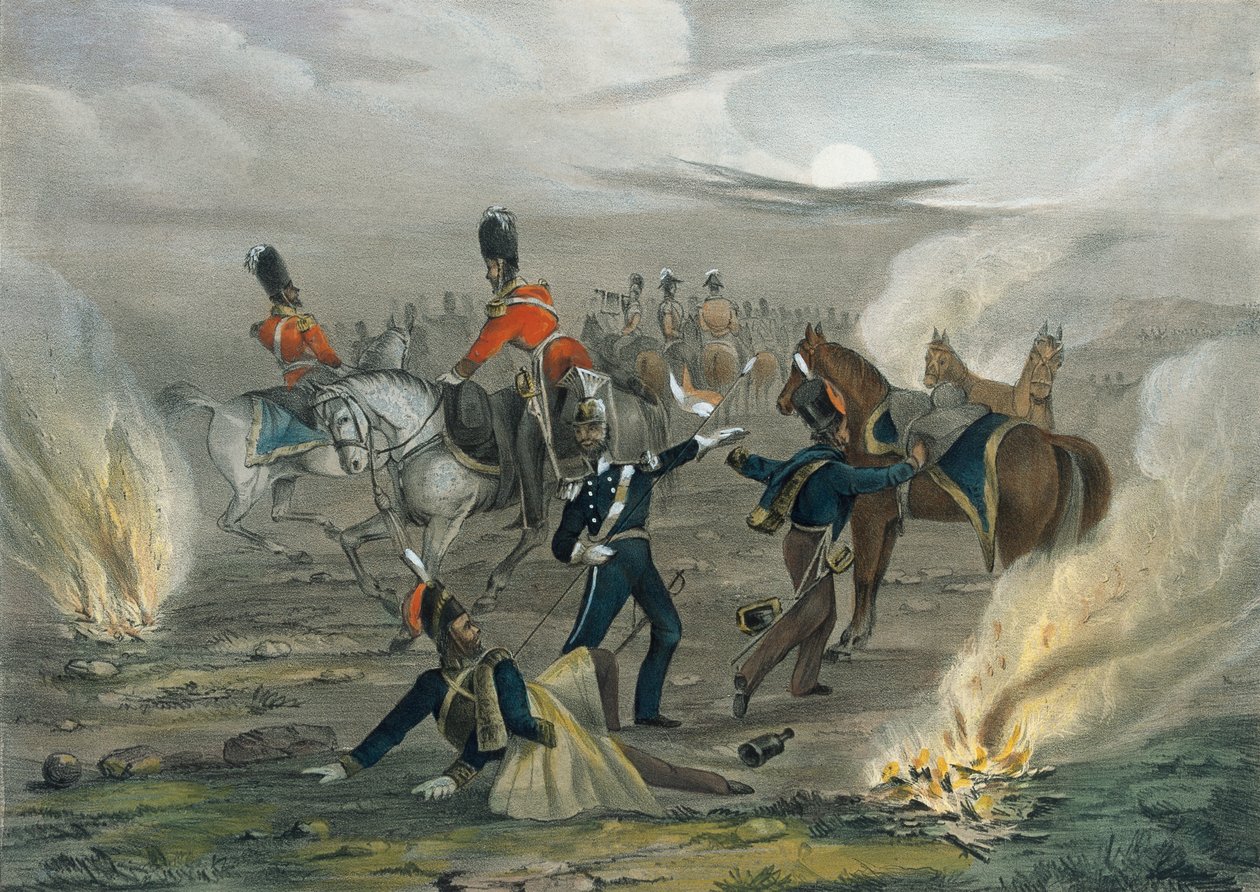 ¿Vida en el campamento antes de Sebastopol. No. 4 La alarma de medianoche?, c.1854 de Unknown