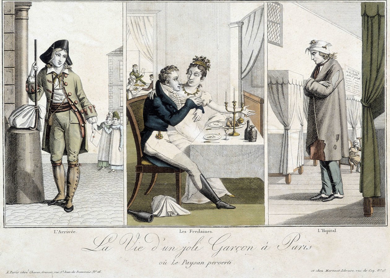 Vida de un chico guapo en París o el campesino pervertido: la llegada, las Fredaines y el hospital - Carnavalet de Unknown artist