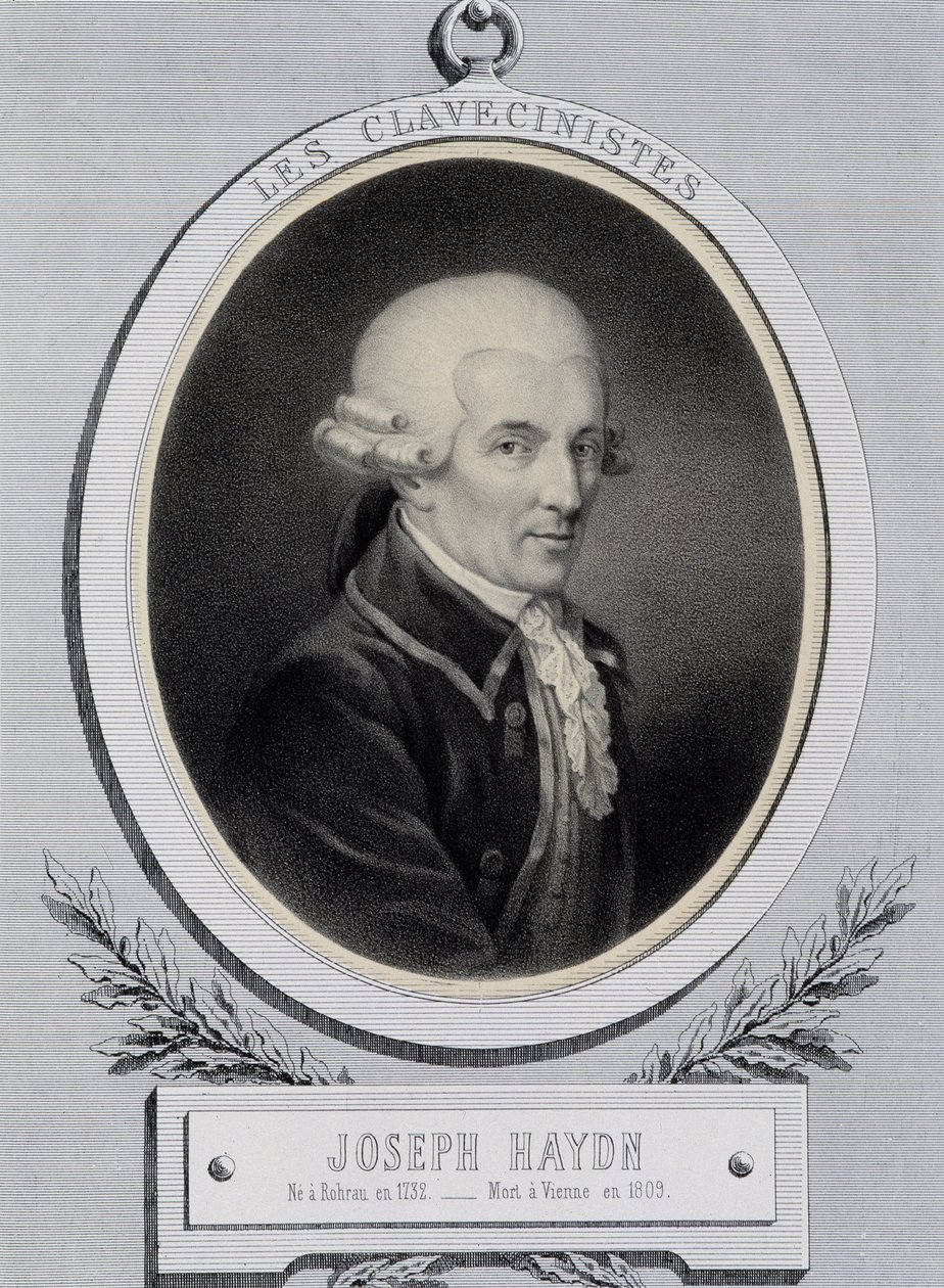 Retrato en medallón del músico Franz Joseph Haydn (1732-1809) de Unknown artist