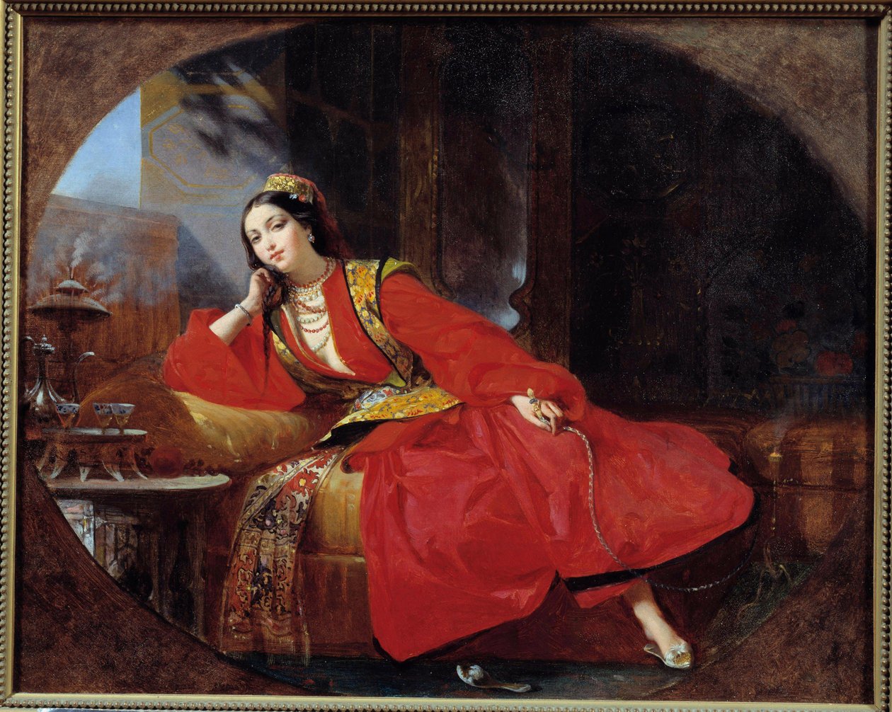 La odalisca en rojo de Unknown artist
