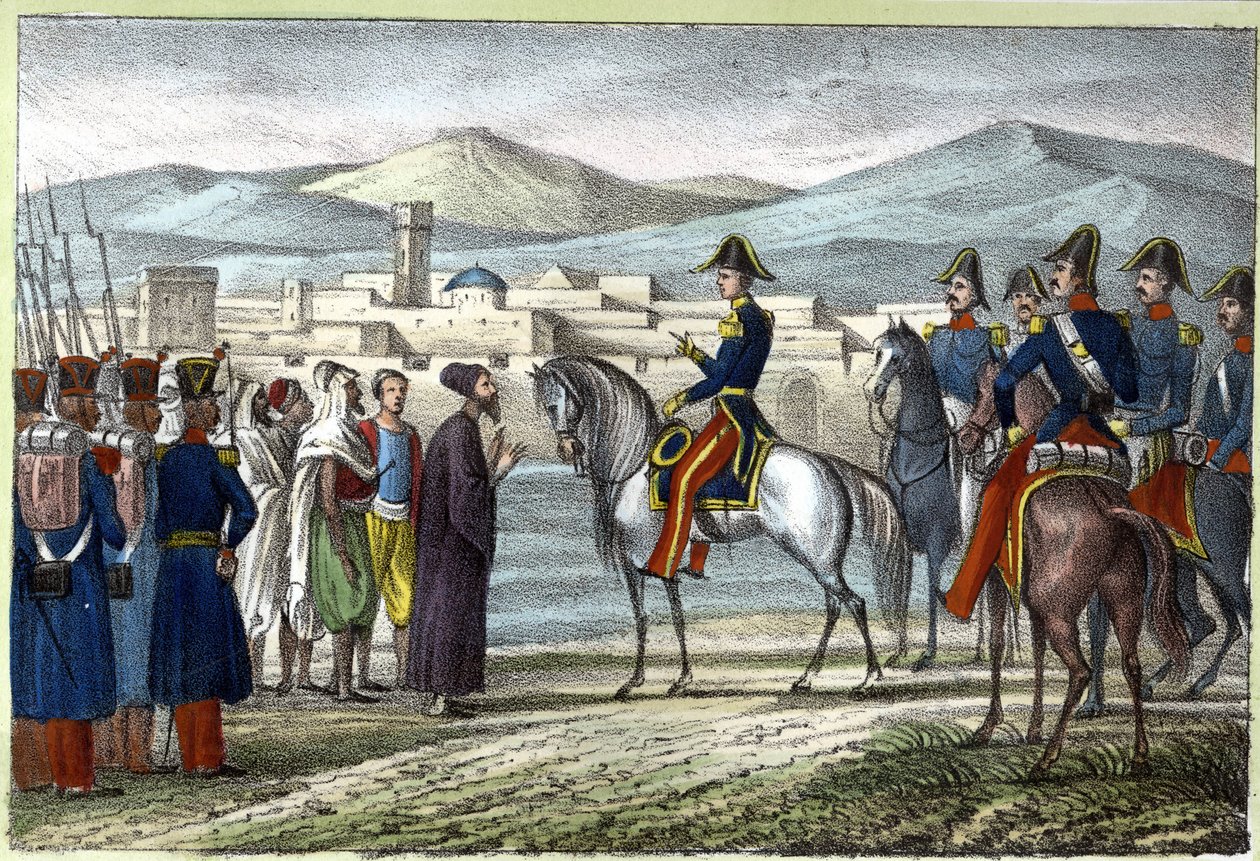 Luis Augusto, Conde de Bourmont (Mariscal de Bourmont) (1773-1846) en Argelia en 1830. en “L