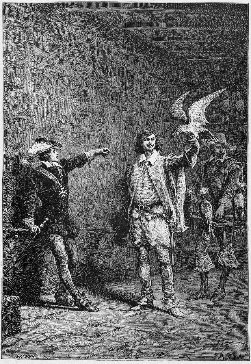 Luis XIII a los dieciséis años, y su favorito Albert de Luynes - en “Historia de Francia” desde los tiempos más remotos hasta 1789” por M. Guizot de Unknown artist