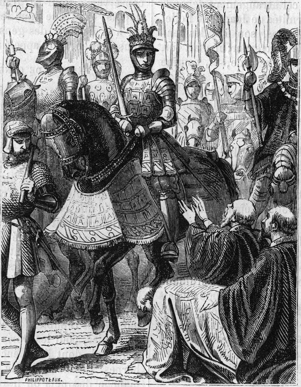Luis XII (1462-1516) entrando en Génova (Italia). de Unknown artist