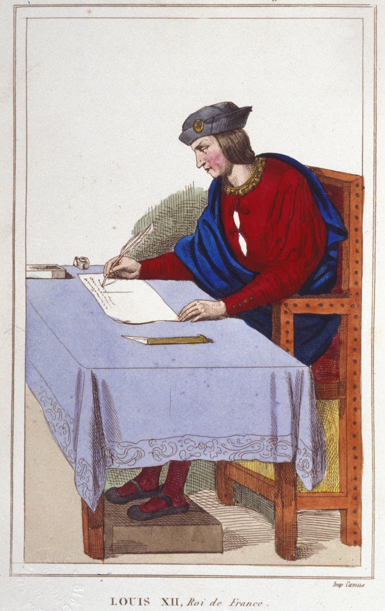 Luis XII (1462 -1515), Rey de Francia grabado de 1830 de Unknown artist