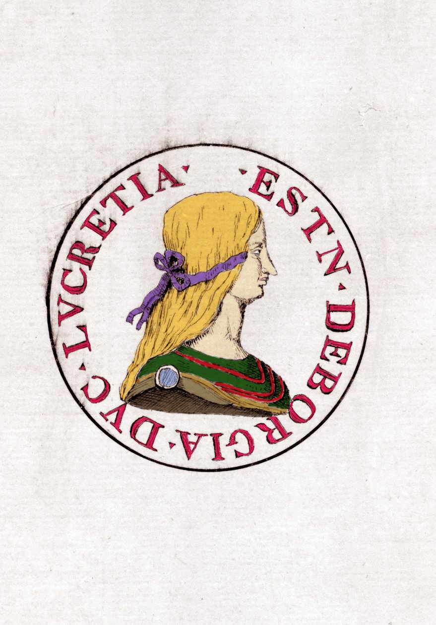 Lucrecia Borgia (1480 a 1519). de Unknown artist