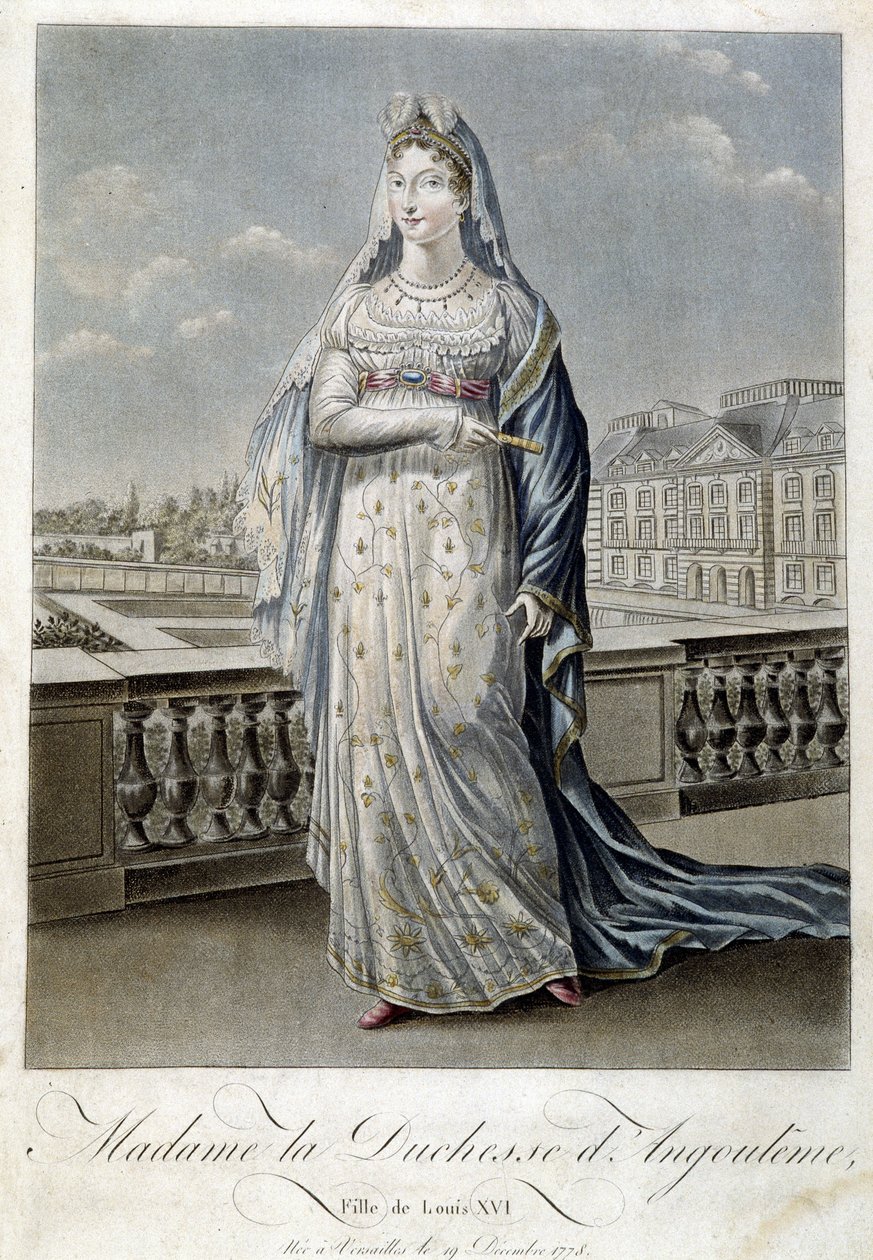 Madame la Duquesa de Angulema (Marie Therese o Madame Royale) de Unknown artist