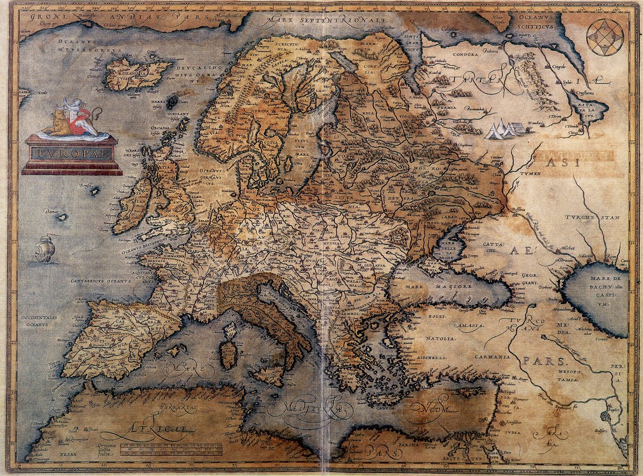 Mapa de Europa de Unknown artist