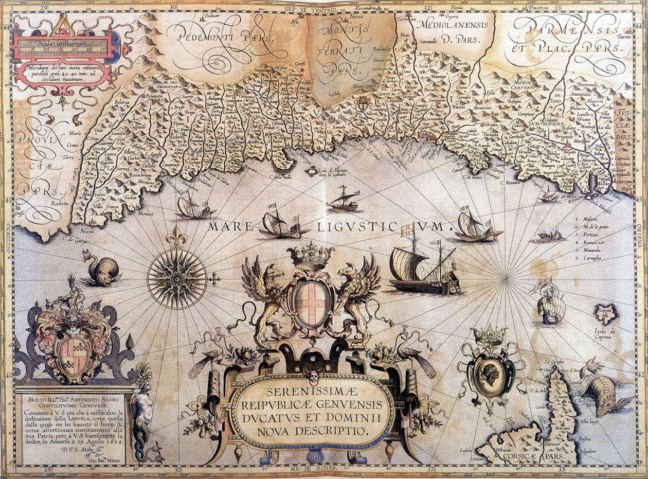 Mapa de la República de Génova de Unknown artist