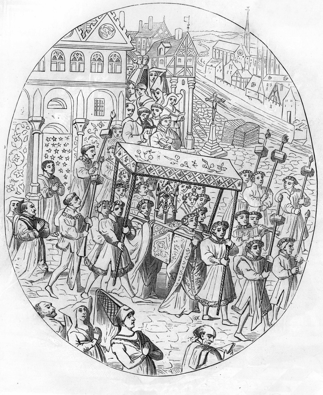 Marcha de una corporación de joyeros en el siglo XV de Unknown artist