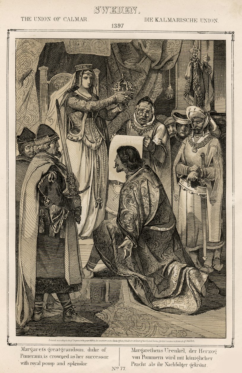 Margarita I de Dinamarca, Noruega y Suecia (1353-1412) - Unión de Kalmar 1397 de Unknown artist