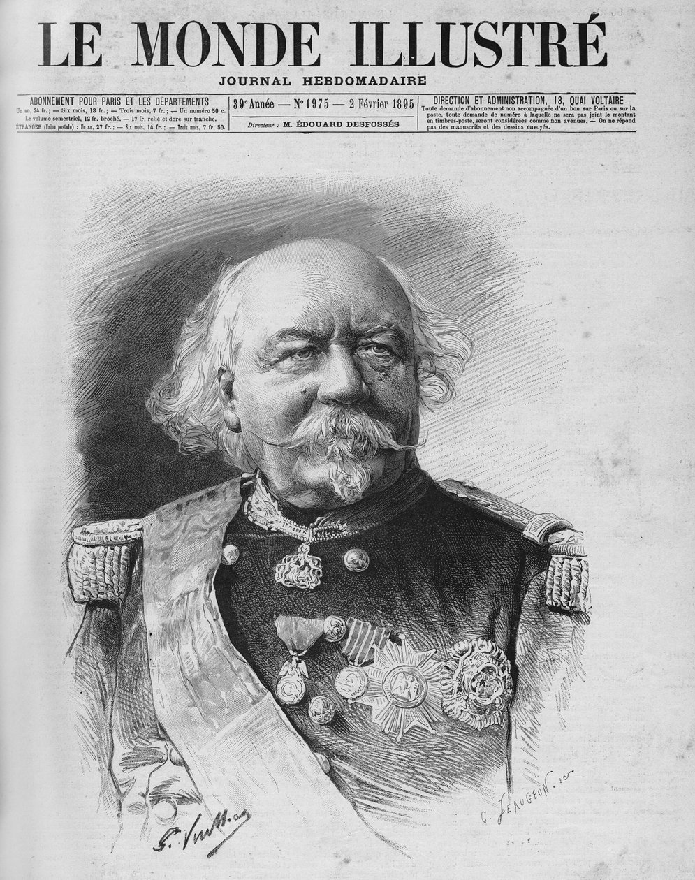 Mariscal Canrobert (1809 - 1895). Anunció su muerte el 24 de enero de Unknown artist