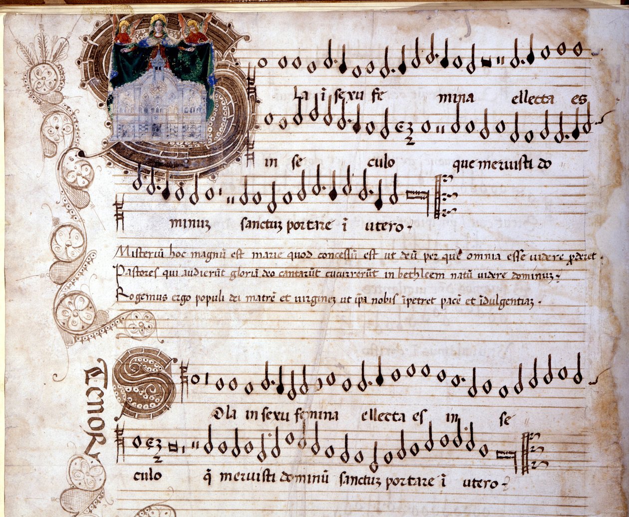 Misa en cuarteto de bajos por Enricus Isaac de Unknown artist