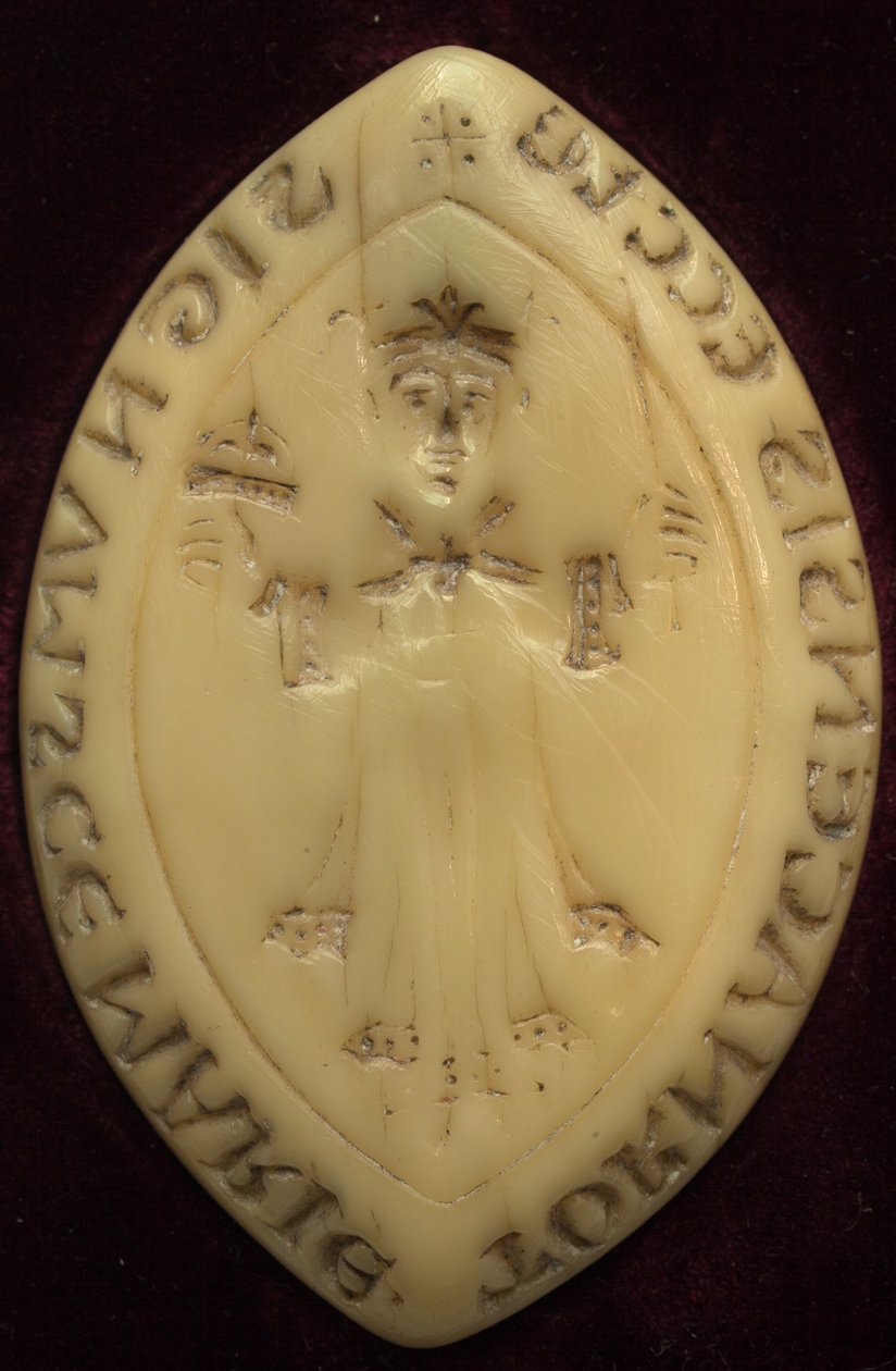 Matriz del sello del capítulo de Tournai. Usado desde el siglo XII. Con la imagen del rey merovingio Chilperico de Unknown artist