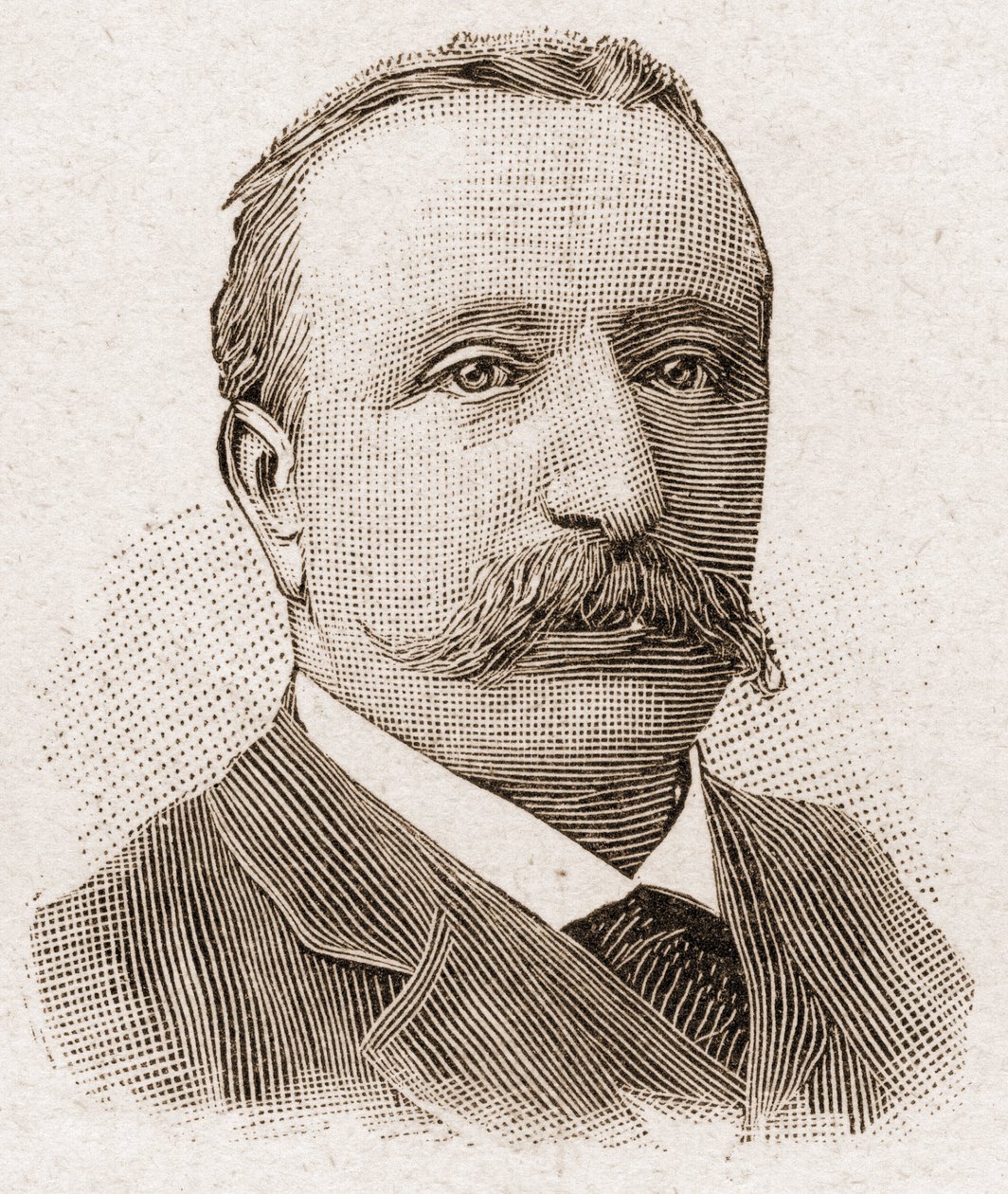 Miembros de la Academia Francesa en 1895: retrato de Albert Sorel (1843-1906), historiador francés. de Unknown artist