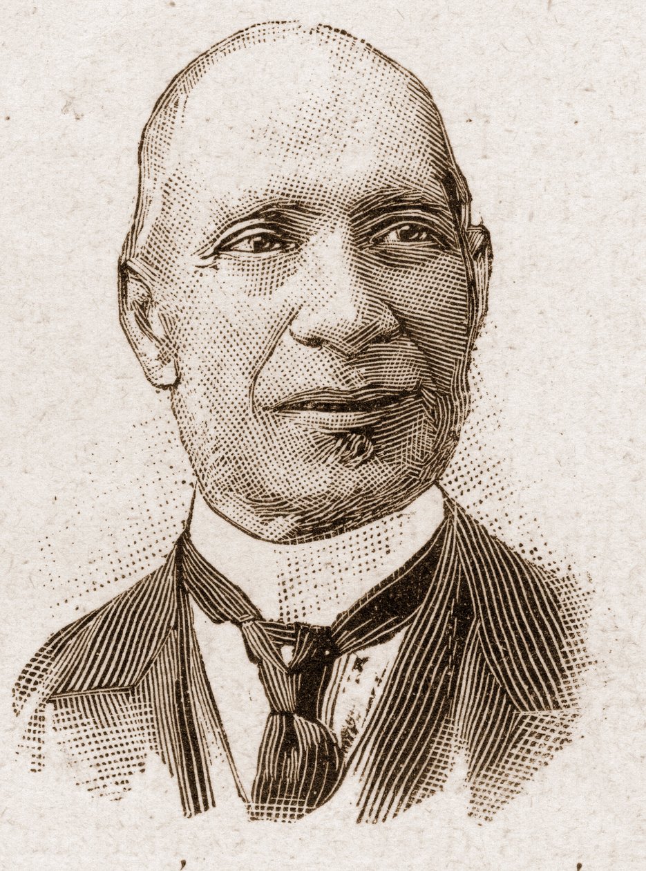 Miembros de la Academia Francesa en 1895: retrato de Edouard Herve (1835-1899), periodista y político francés. de Unknown artist