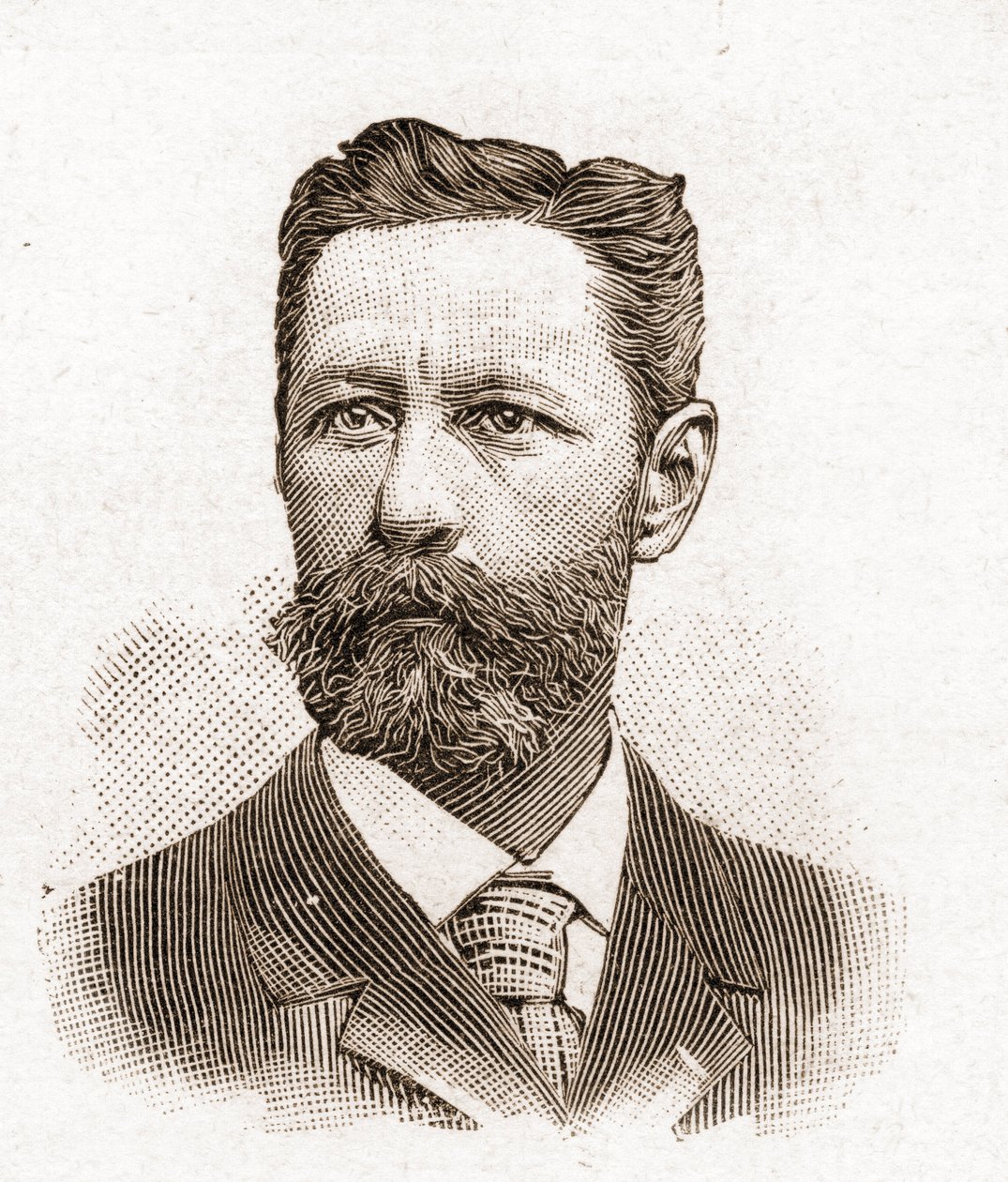 Miembros de la Academia Francesa en 1895: retrato de Eugene-Melchior de Vogue (1848-1910), escritor francés. de Unknown artist