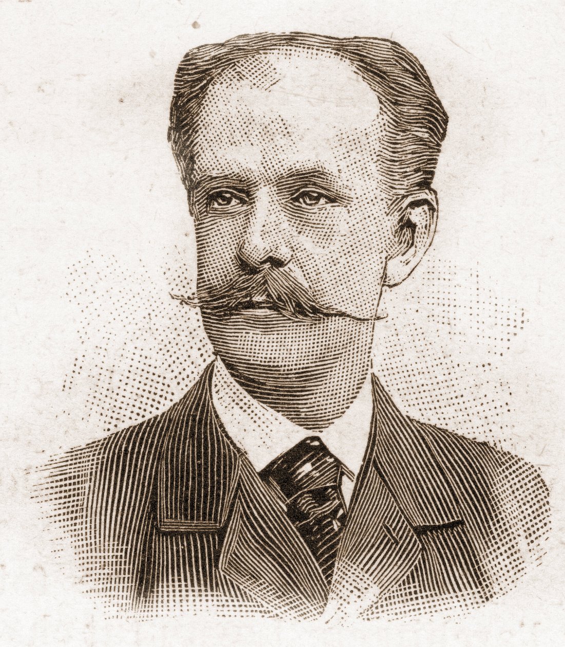 Miembros de la Academia Francesa en 1895: retrato de Paul Gabriel Othenin d