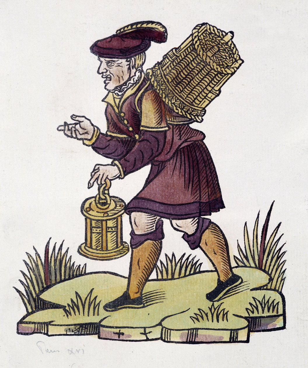 Comerciante olvidado en 1735 en París de Unknown artist